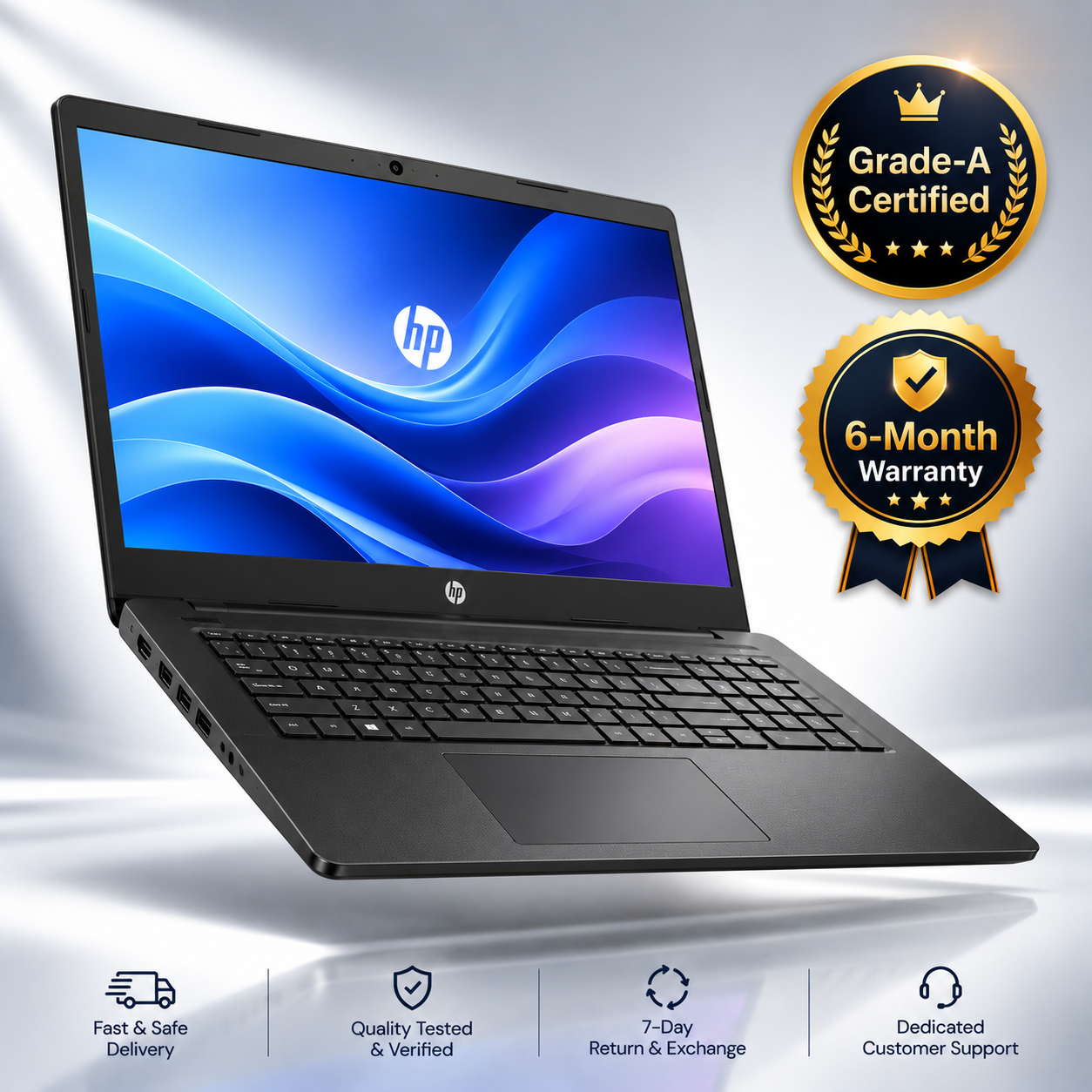 HP 3568 – Intel Pentium, 4GB RAM, 128GB SSD